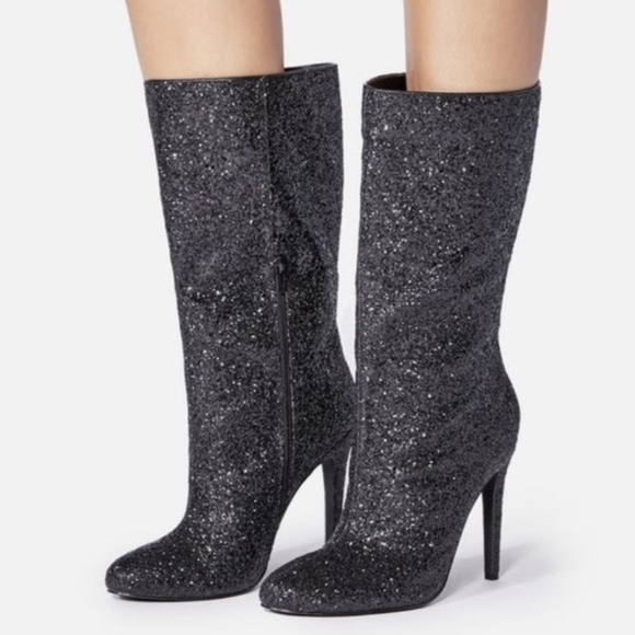 Shoedazzle glitter boots Clearance
